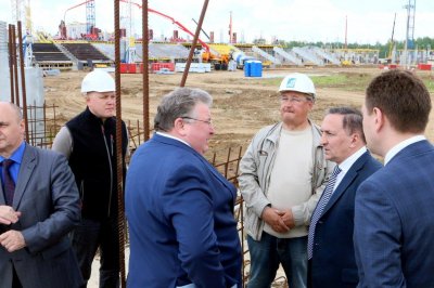 Строители стадиона к ЧМ-2018 в Саранске приступили в возведению монолитного каркаса