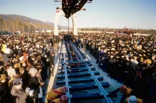 29 сентября 1984 года произошла стыковка рельсов Байкало-Амурской магистрали на разъезде Балабухта.