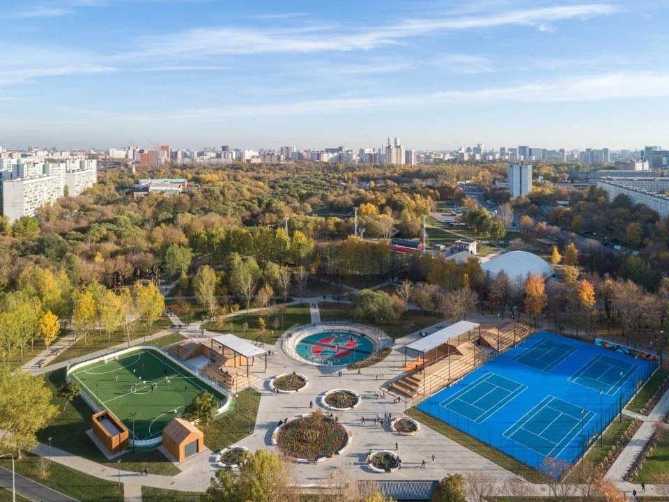 Новая парковая зона в Москве позволяет бегать полную марафонскую дистанцию