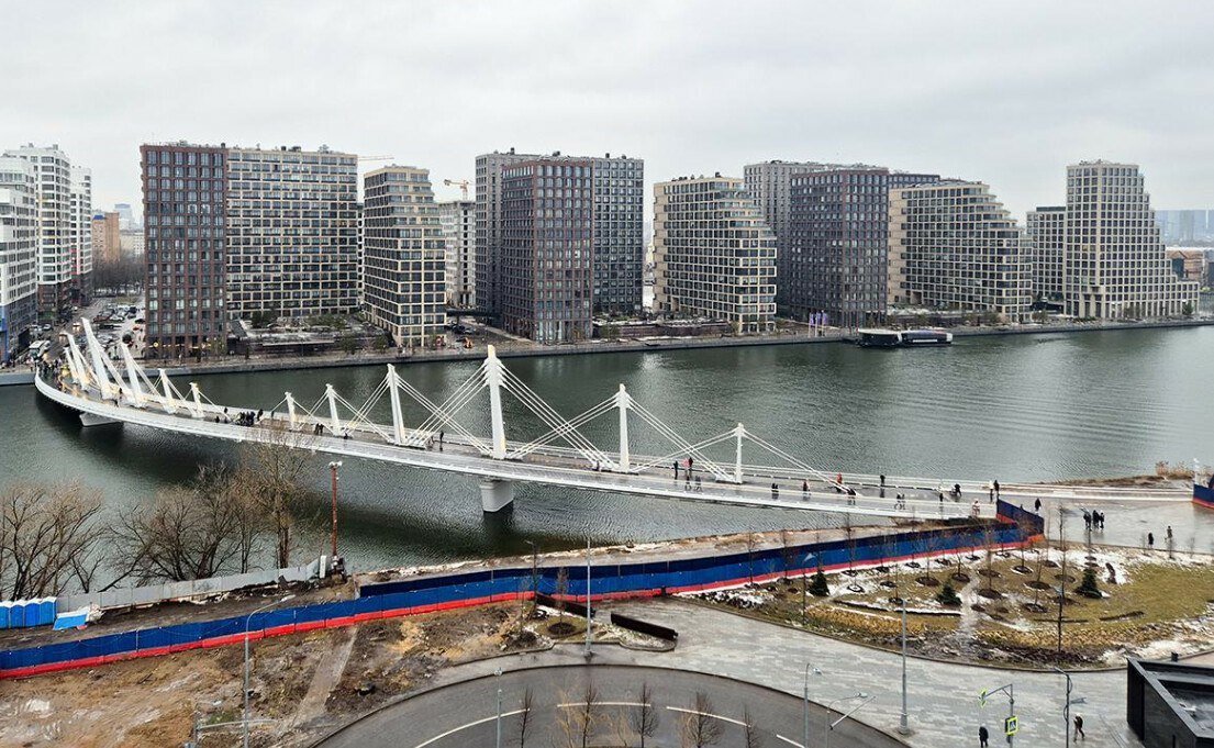 В Москве открыли новый велопешеходный мост