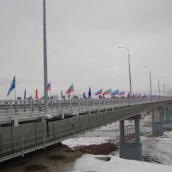В Карачаево-Черкесии на трассе А-155 введен в эксплуатацию мост через реку Кубань
