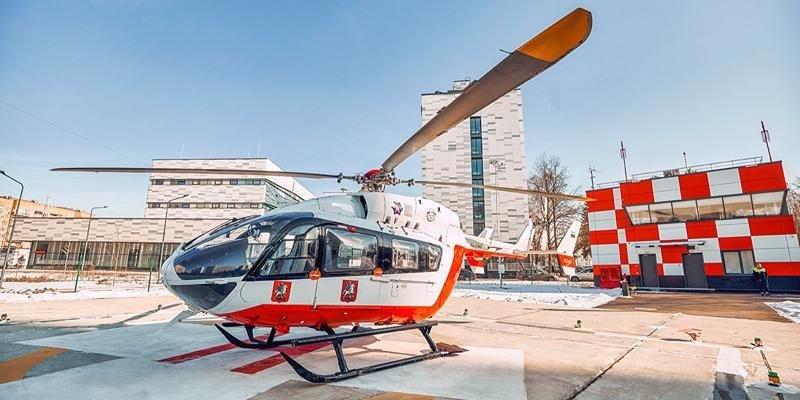 Вертолетная площадка появилась на территории больницы имени Вересаева