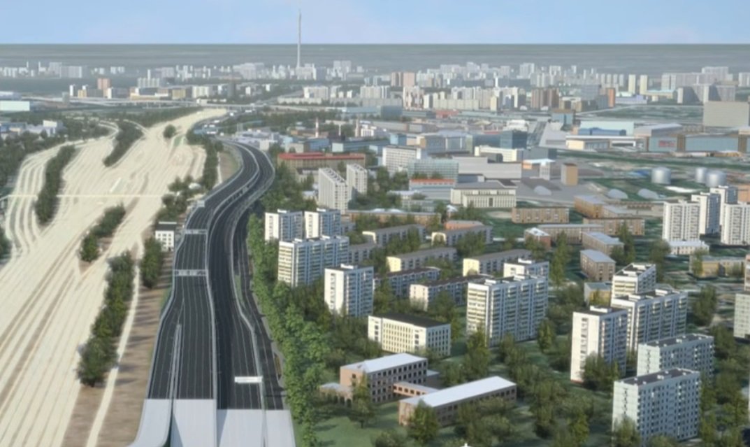 Главгосэкспертиза России одобрила проект строительства железнодорожного путепровода на трассе Северная рокада в Москве