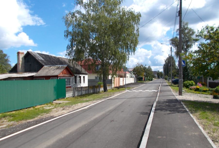 Впервые появилось асфальтовое покрытие в переулке Кутузова в Брянске благодаря нацпроекту