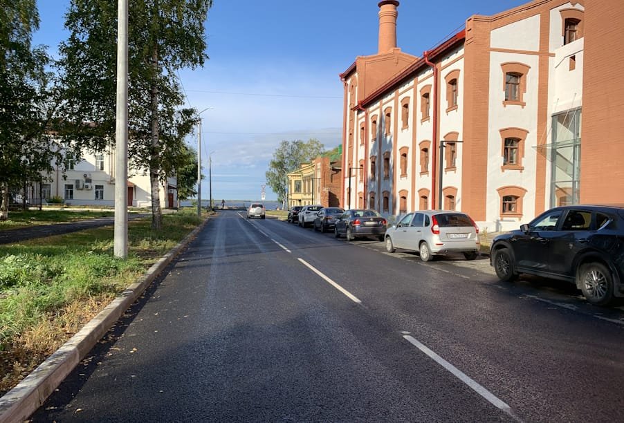 Улицу Попова отремонтировали в Архангельске