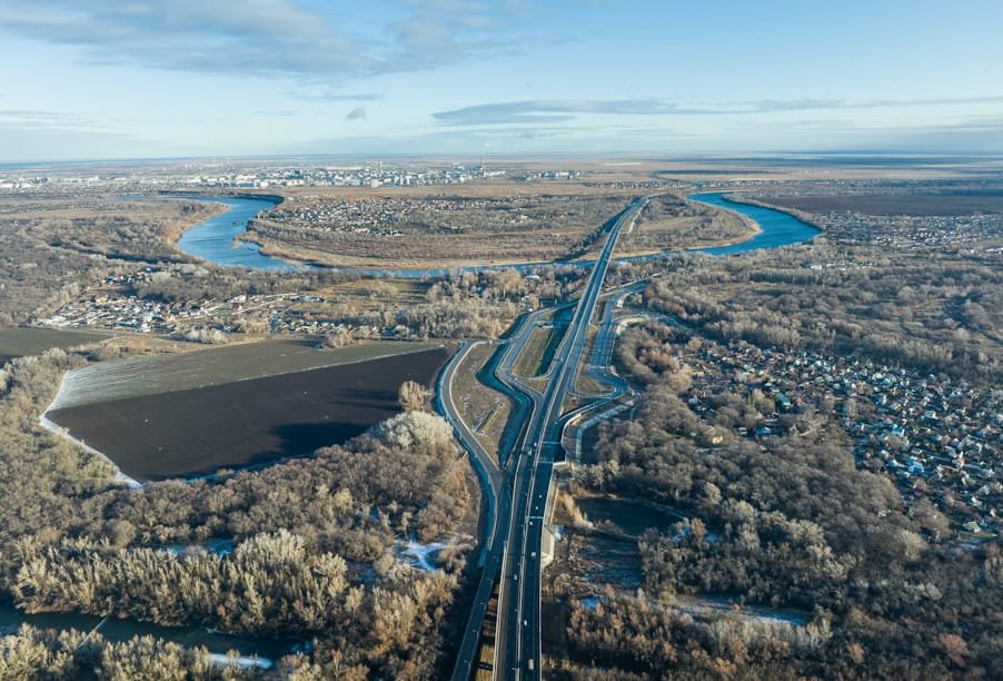Завершено строительство первого участка Третьего пускового комплекса мостового перехода через Волгу в Волгоградской области