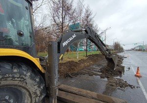 Участок проспекта Победы ремонтируют в Комсомольске-на-Амуре