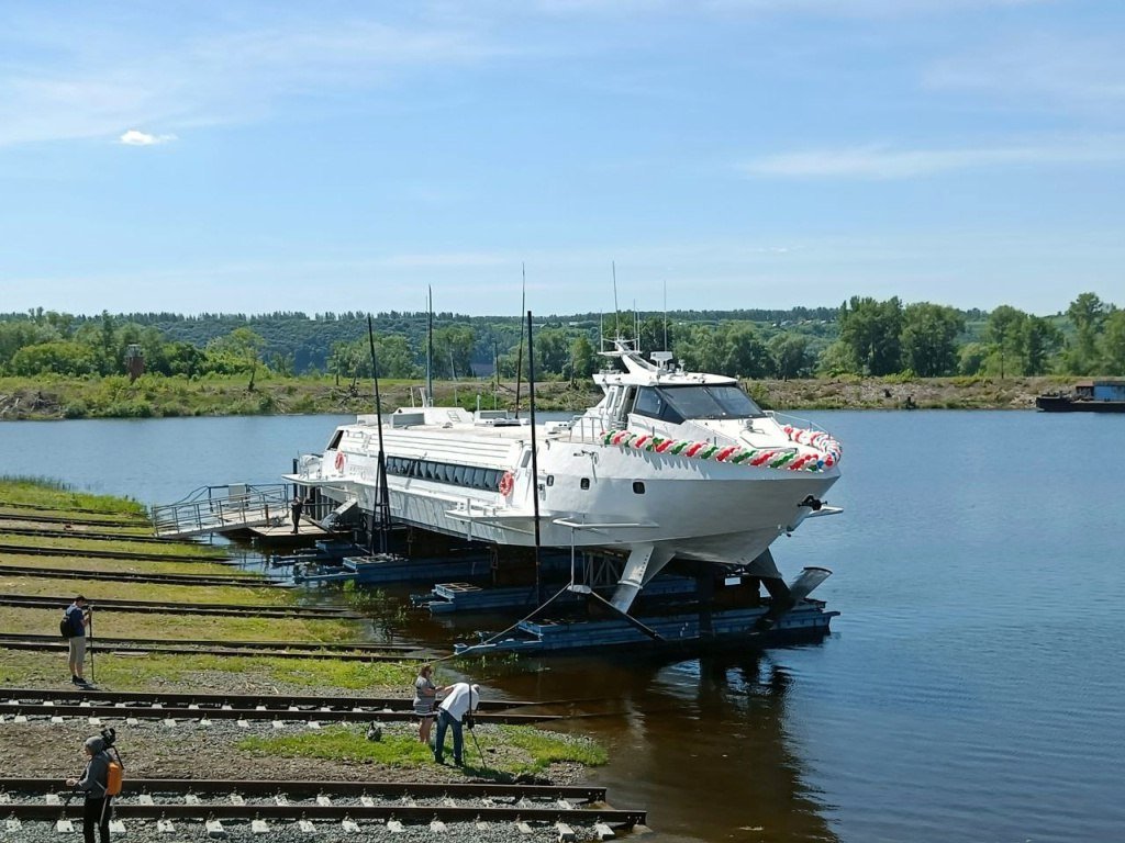 Зеленодольский завод спустил на воду новейший СПК «Метеор-2020»
