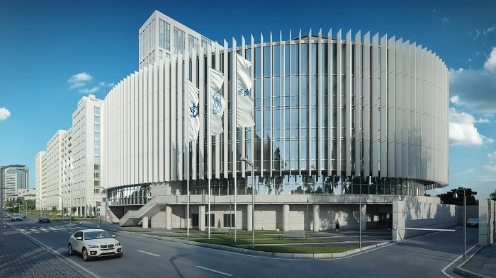 Монолитная конструкция волейбольной арены МФК Match Point практически закончена